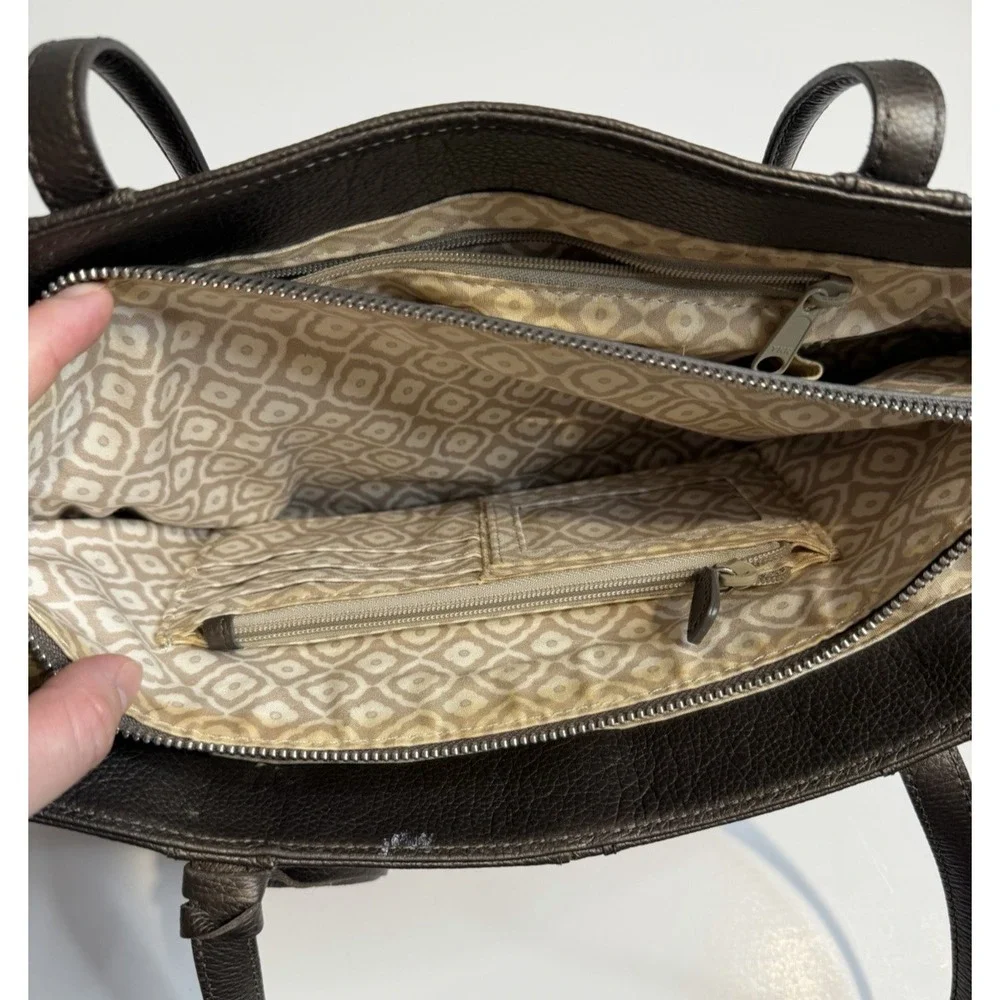Brighton Pretty Tough Jax Tote Pebble Grain Leather Handbag Capsule Quiet Luxury - Picture 8 of 17